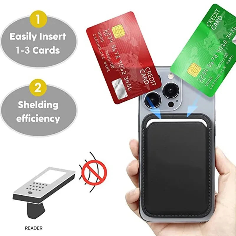 Leather Wallet Case For iPhone 15 Pro Max Magsafe Wallet Leather Compatible For iPhone 14 13 12 Card Holder