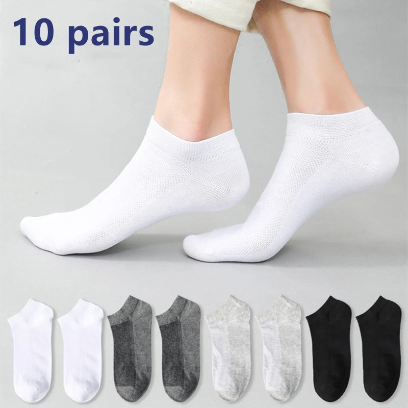 1pairs Men's Fashion Cotton Breathable Comfortable Ankle Socks