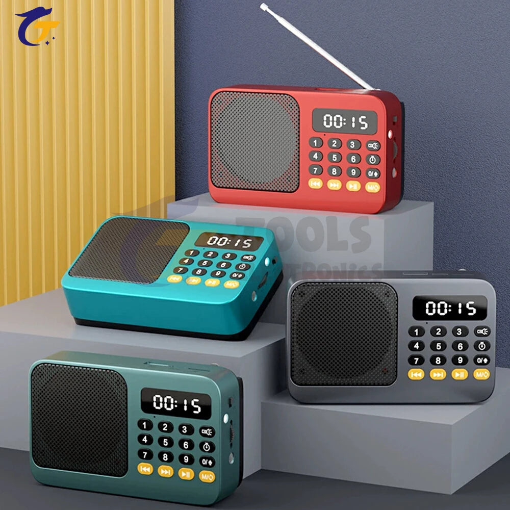 Compact Handheld Portable Radio Rechargeable