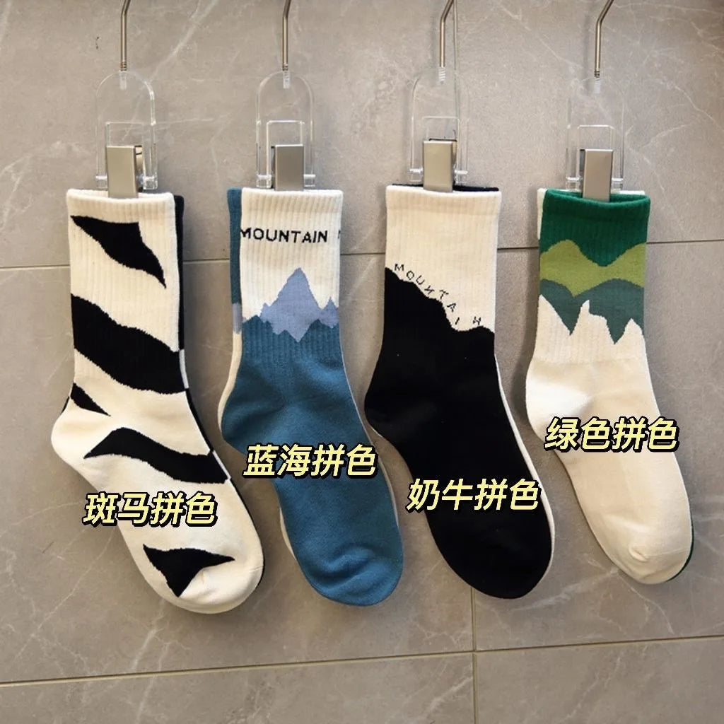 1pairs Men's Fashion Cotton Breathable Comfortable Ankle Socks