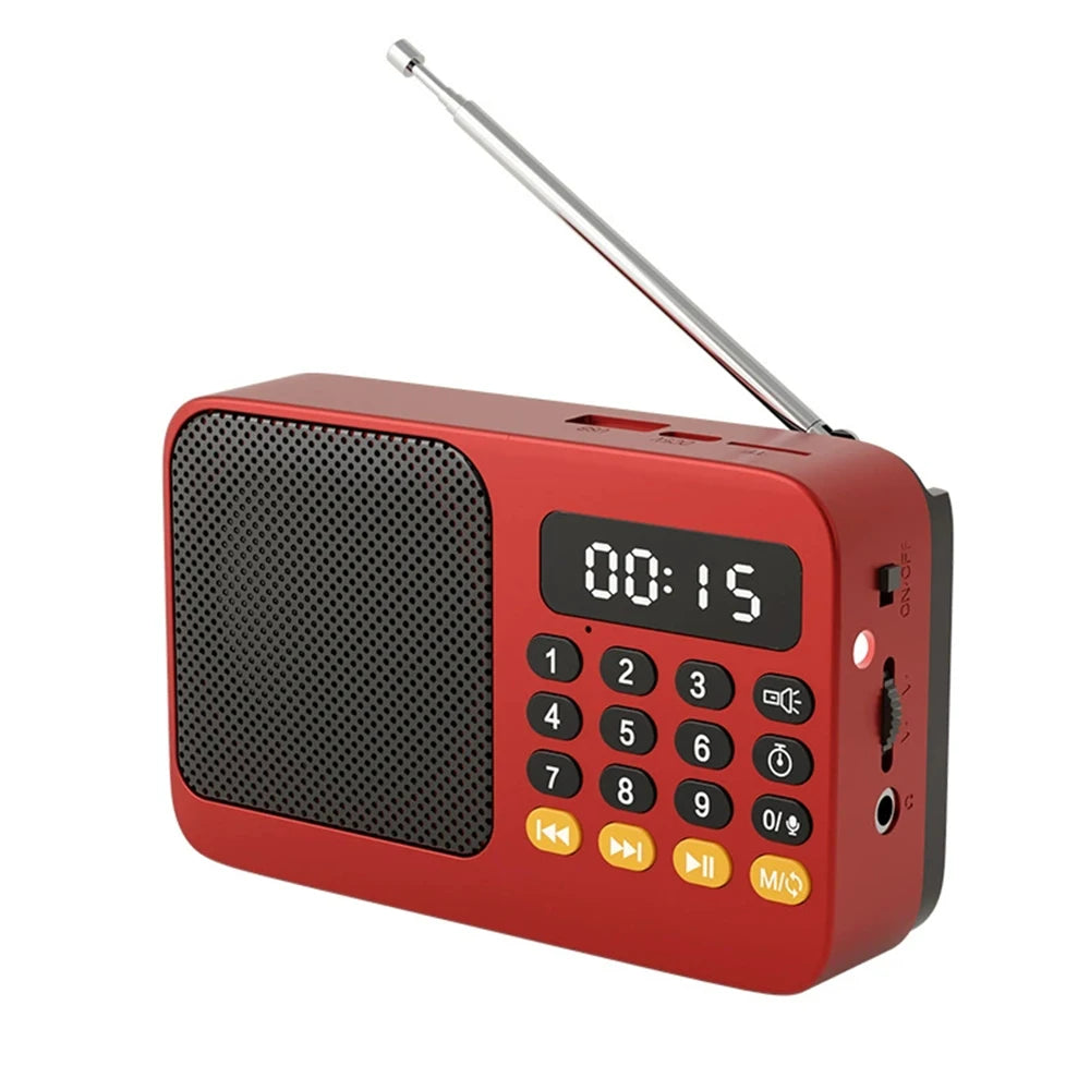 Compact Handheld Portable Radio Rechargeable