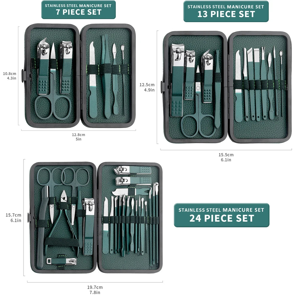 Stainless Steel Nail Cutter and Pedicure Scissors Set