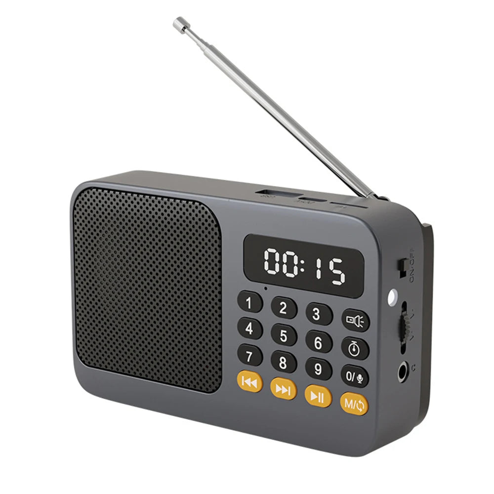 Compact Handheld Portable Radio Rechargeable