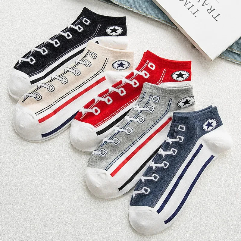 1pairs Men's Fashion Cotton Breathable Comfortable Ankle Socks