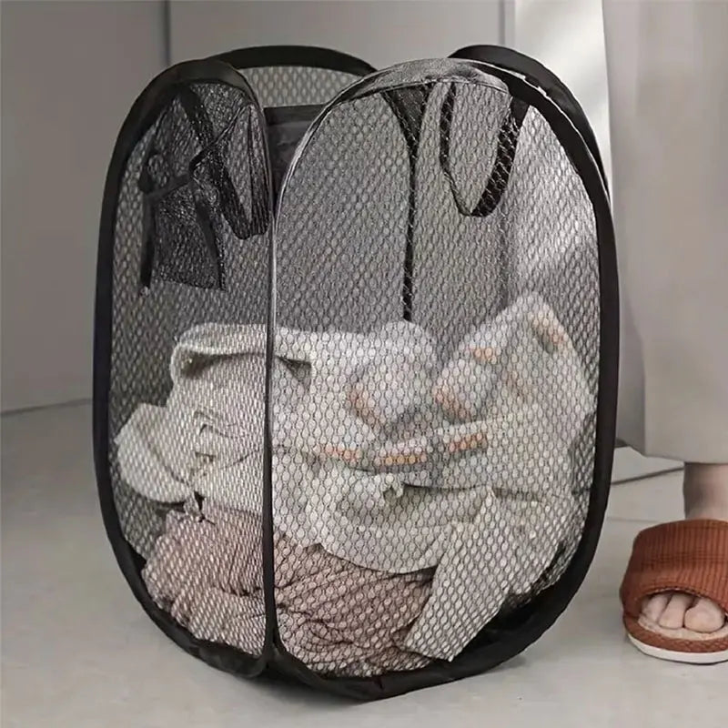 Mesh Pop-up Laundry Basket, Laundry Basket