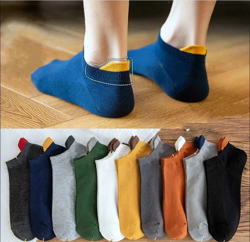 1pairs Men's Fashion Cotton Breathable Comfortable Ankle Socks