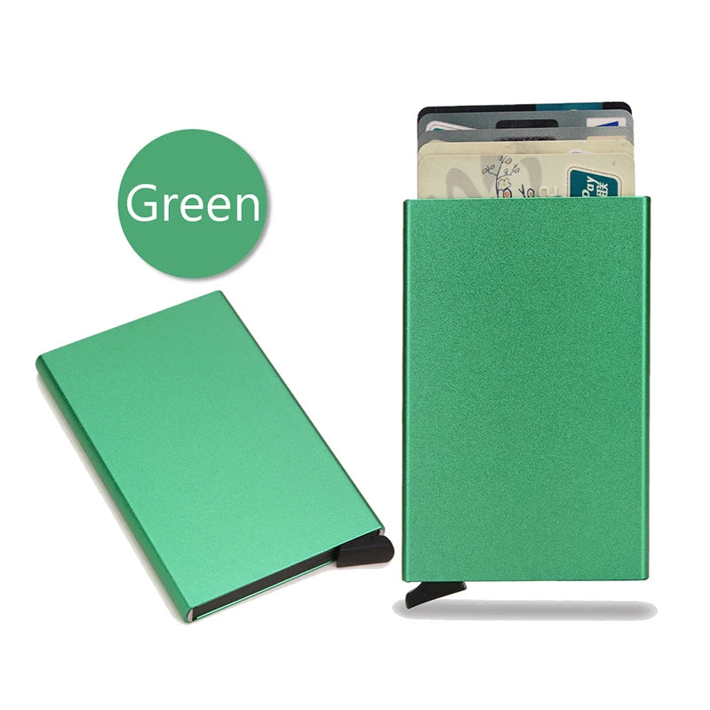 Rfid Smart Wallet Card Holder Metal Thin