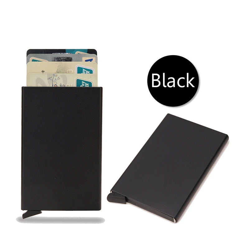 Rfid Smart Wallet Card Holder Metal Thin