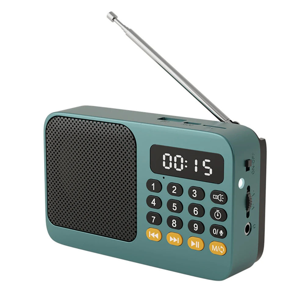 Compact Handheld Portable Radio Rechargeable
