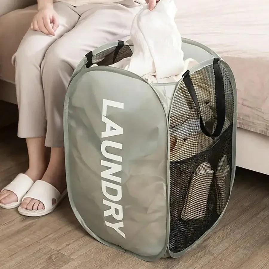 Mesh Pop-up Laundry Basket, Laundry Basket