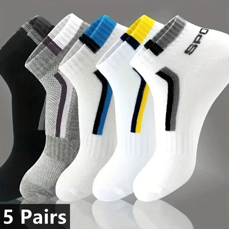1pairs Men's Fashion Cotton Breathable Comfortable Ankle Socks