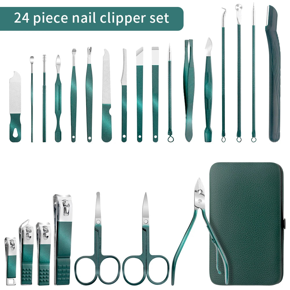 Stainless Steel Nail Cutter and Pedicure Scissors Set