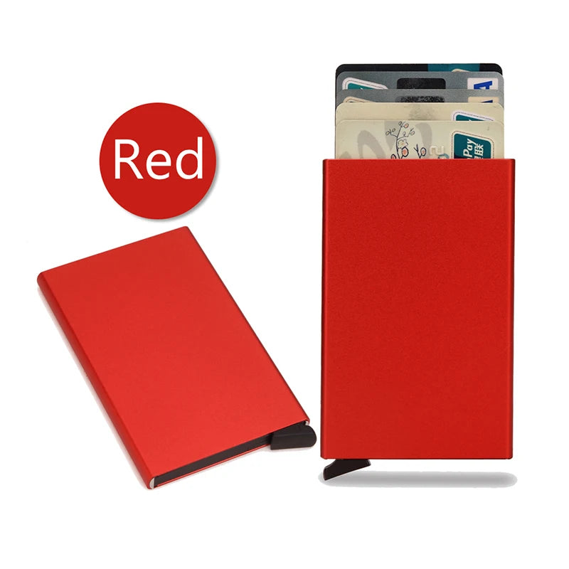 Rfid Smart Wallet Card Holder Metal Thin